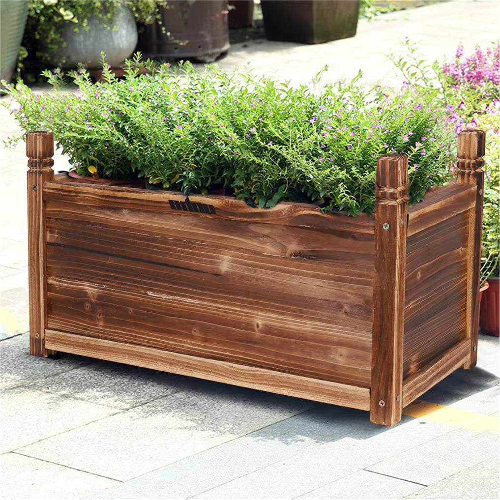 Decor Root Wooden Raised Planter Bed
